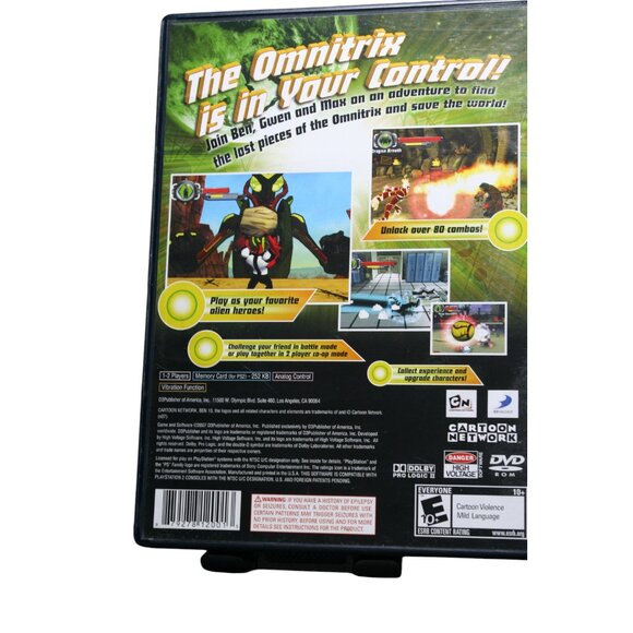 Ben 10: Protector of Earth (Sony PlayStation 2, 2007) Black Label PS2 - Picture 2 of 4